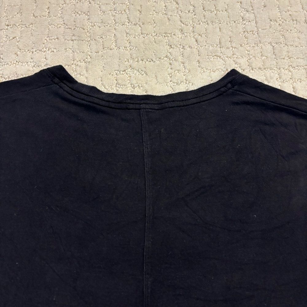Athleta Women's Scoop Neck Black Short Sleeve Tee Shirt Size Large Athleisure - Picture 6 of 10